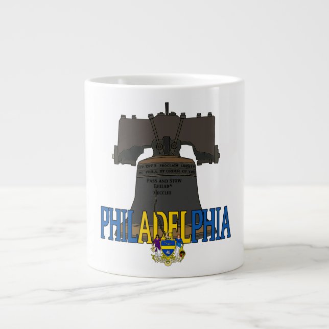 Philadelphia Pennsylvania Liberty Bell Jumbo Mugg (Framsidan)