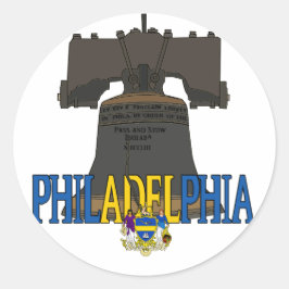 Philadelphia Pennsylvania Liberty Bell Runt Klistermärke