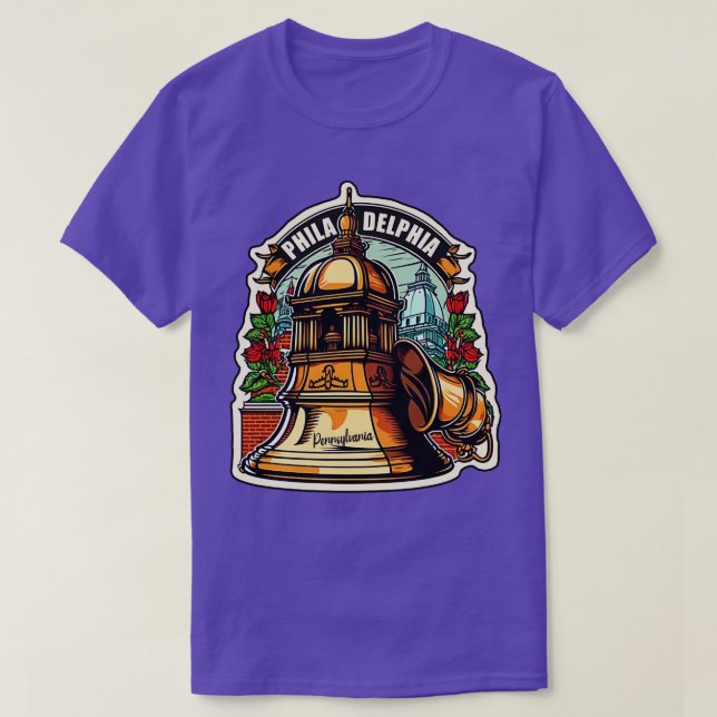 Philadelphia Pennsylvania Liberty Bell T Shirt (Design framsida)