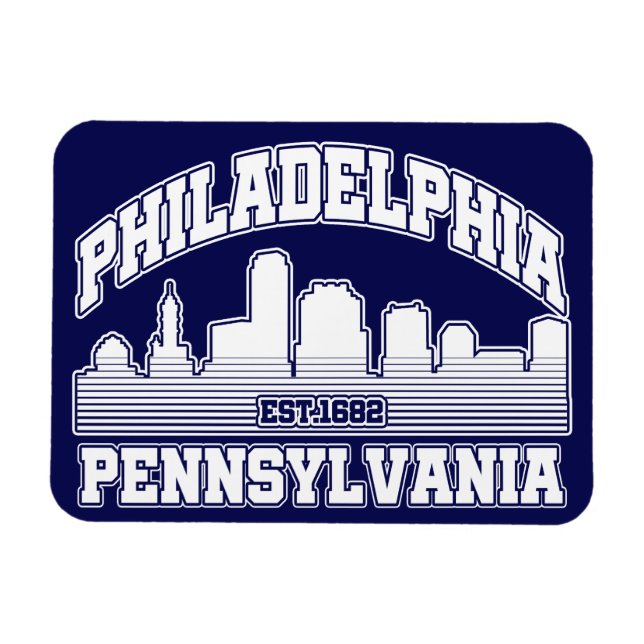 Philadelphia,Pennsylvania Magnet (Horisontell)