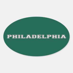 Philadelphia Pennsylvania Ovalt Klistermärke