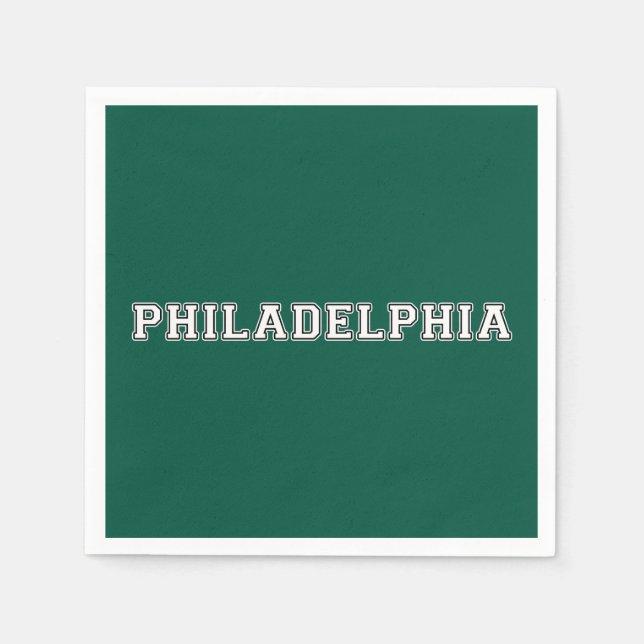 Philadelphia Pennsylvania Pappersservett (Framsidan)
