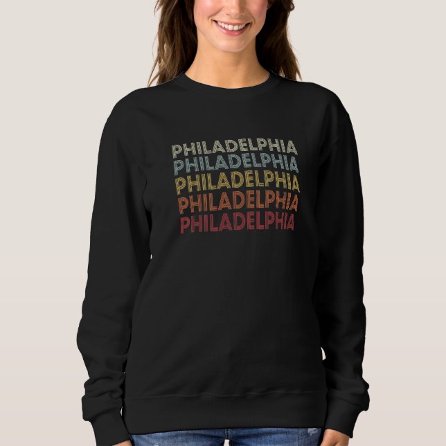 Philadelphia Pennsylvania Philadelphia PA Retro Vi T Shirt (Framsida)