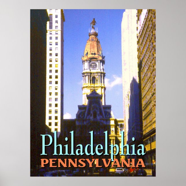 Philadelphia Pennsylvania - Poster konst (Framsidan)