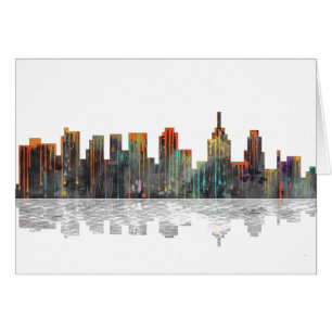 Philadelphia Pennsylvania Skyline Hälsningskort