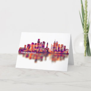 Philadelphia Pennsylvania Skyline Helgkort