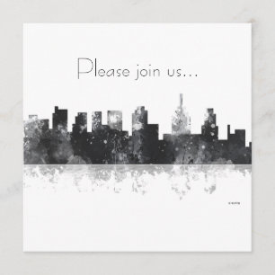 PHILADELPHIA PENNSYLVANIA SKYLINE - Inbjudan