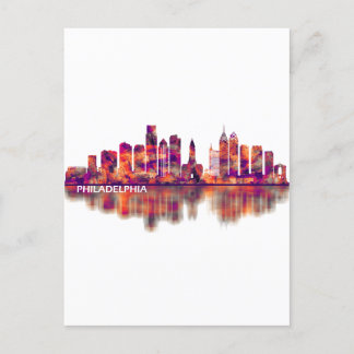 Philadelphia Pennsylvania Skyline Inbjudan Vykort