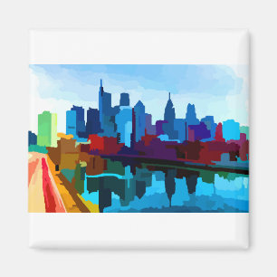 Philadelphia Pennsylvania Skyline Magnet