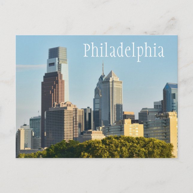 Philadelphia, Pennsylvania Skyline Vykort (Framsida)