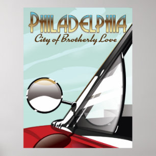 Philadelphia,Pennsylvania "Staden för bröderlig kä Poster