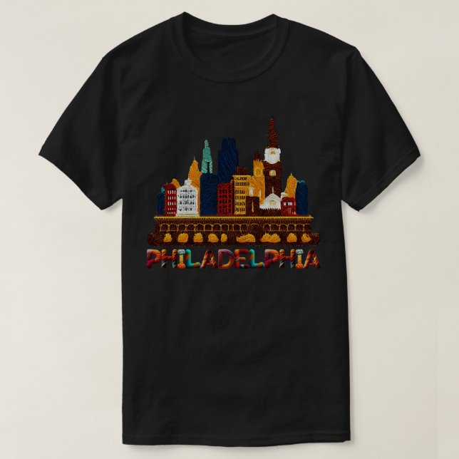 Philadelphia Pennsylvania T Shirt (Design framsida)