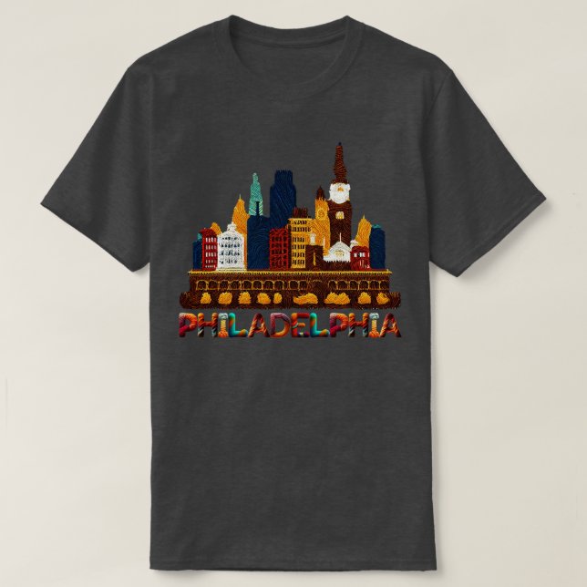 Philadelphia Pennsylvania T Shirt (Design framsida)
