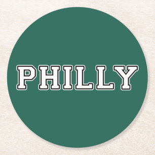 Philadelphia Pennsylvania Underlägg Papper Rund