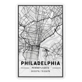 Philadelphia Pennsylvania USA Travel City Karta Magnet