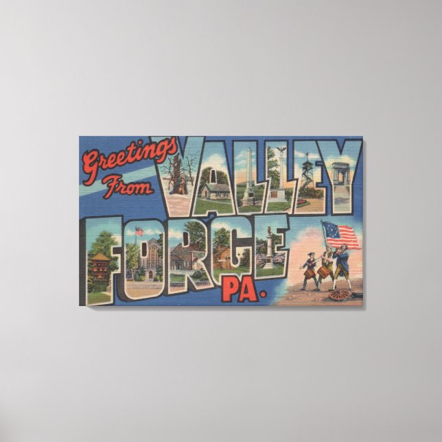 Philadelphia, Pennsylvania - Valley Forge Canvastryck (Framsida)