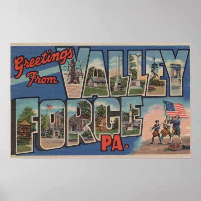 Philadelphia, Pennsylvania - Valley Forge Poster (Framsidan)