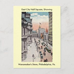 Philadelphia Pennsylvania View Inklusive Wanamaker Vykort