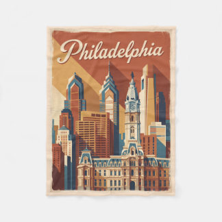 Philadelphia Pennsylvania Vintage Resa Fleecefilt