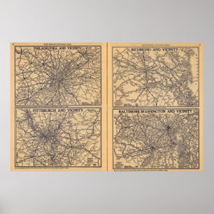 Philadelphia Pittsburgh, Richmond Poster