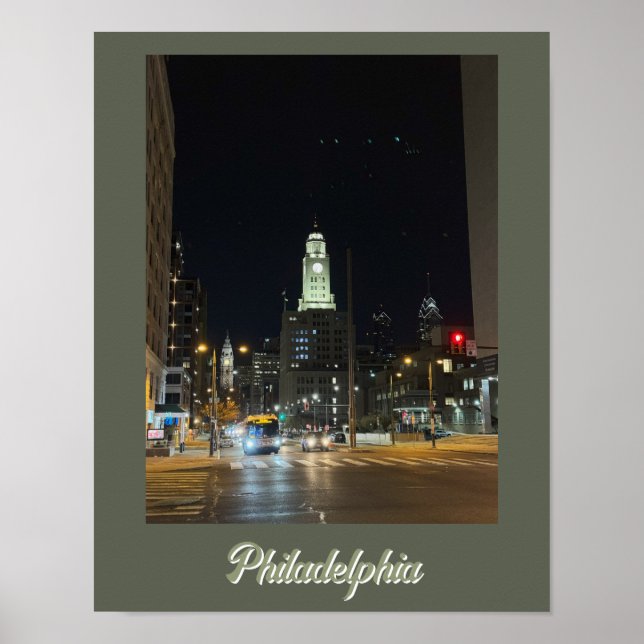 Philadelphia Poster i natt (Framsidan)