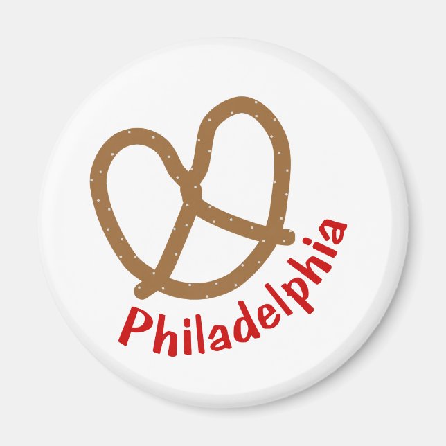 Philadelphia Pretzel Magnet (Framsidan)
