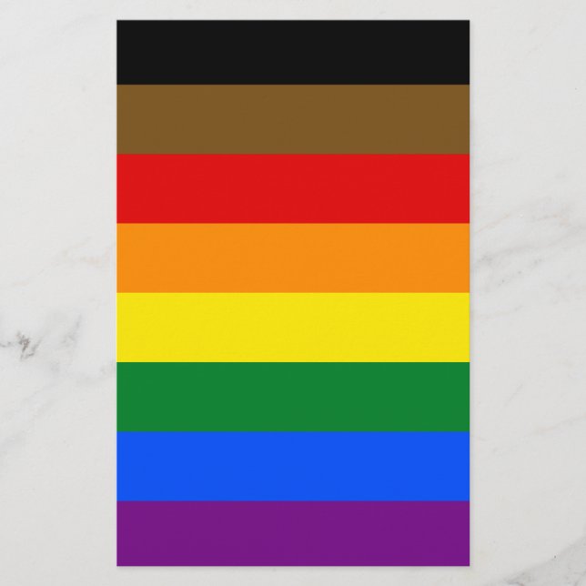 Philadelphia Pride Flag LGBTQ Flygblad (Framsidan)