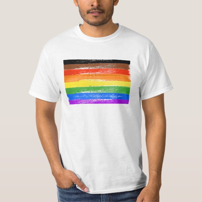 Philadelphia Pride Flaggan T Shirt (Framsida)