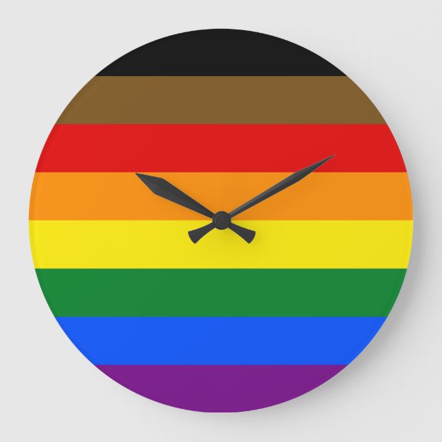 Philadelphia-Pridet Flagga HGBTQ Stor Klocka (Framsida)