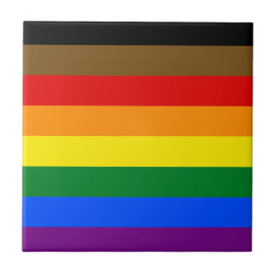 Philadelphia-Pridet Flagga LGBTQ Kakelplatta