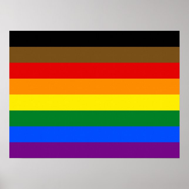 Philadelphia-Pridet Flagga LGBTQ Poster (Framsidan)
