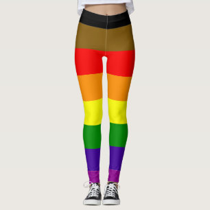 Philadelphia-Pridet Flagga Rainbow Stripe LGBT Leggings