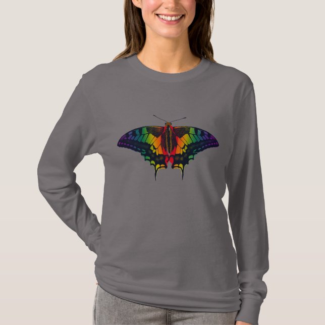 Philadelphia Rainbow Pride Flagga Swallowtail T Shirt (Framsida)