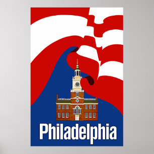 Philadelphia-reseaffisch Poster