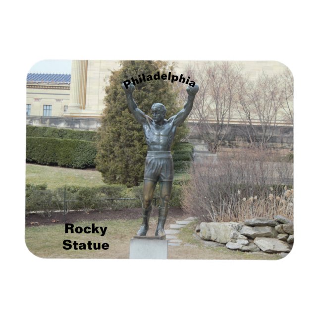 Philadelphia Rocky Statue Magnet (Horisontell)