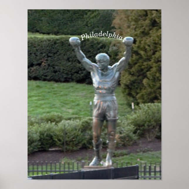 Philadelphia Rocky Statue Poster (Framsidan)