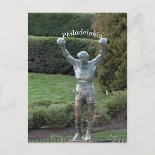Philadelphia Rocky Statue Vykort