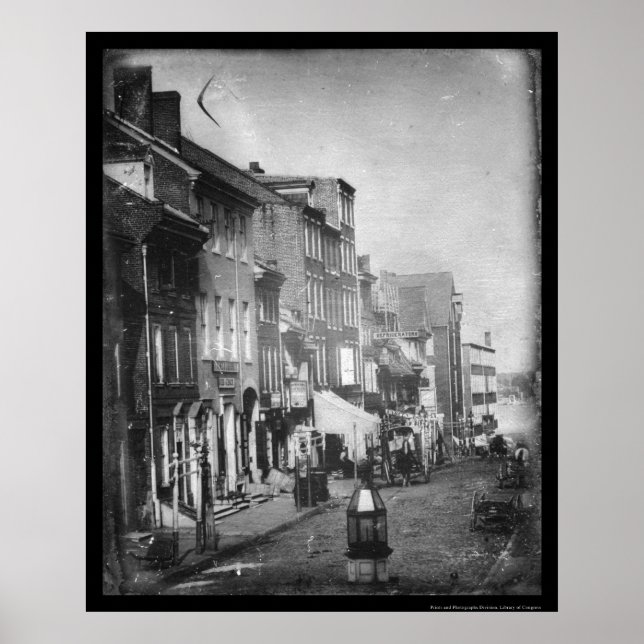 Philadelphia Scene Daguerreotype 1842 Poster (Framsidan)