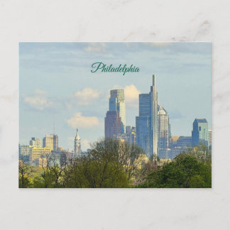 Philadelphia Siluett Foto Postkort Vykort