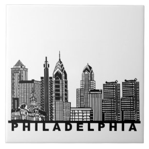 Philadelphia Siluett Kakelplatta