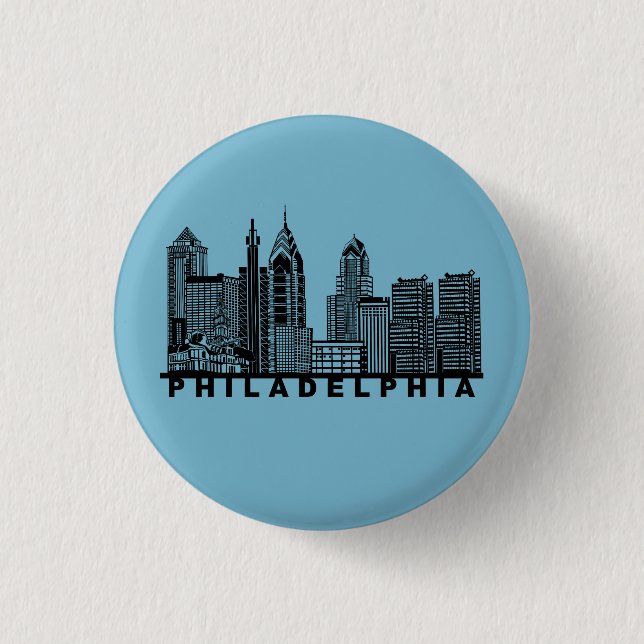 Philadelphia Siluett  Knapp (Framsida)