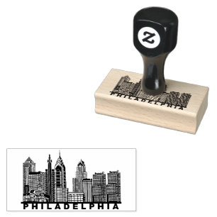 Philadelphia Siluett Stämpel