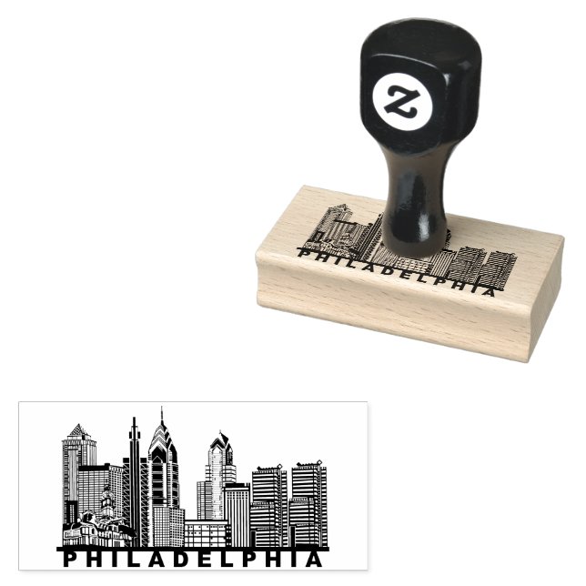 Philadelphia Siluett  Stämpel (Stämplad)