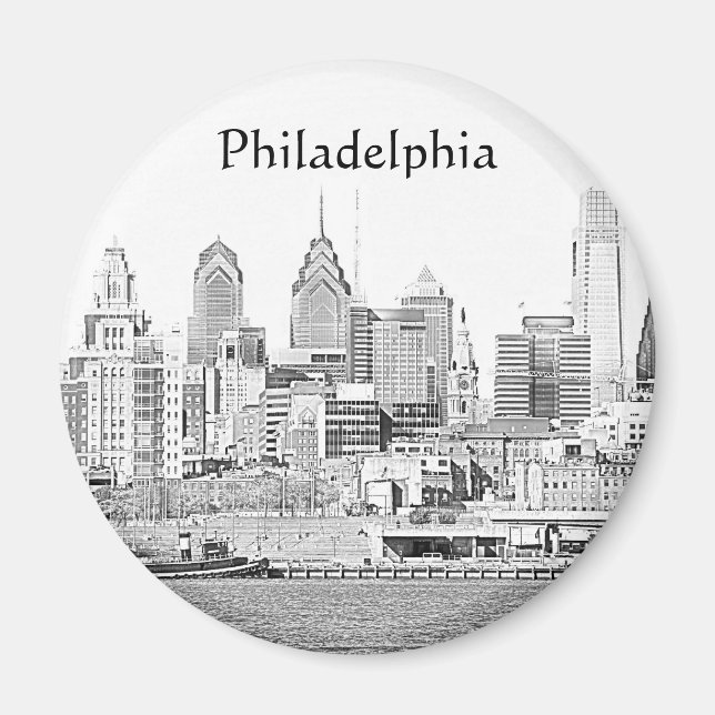 Philadelphia Sketch Magnet (Framsidan)