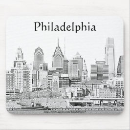 Philadelphia skissar Mousepad Musmatta