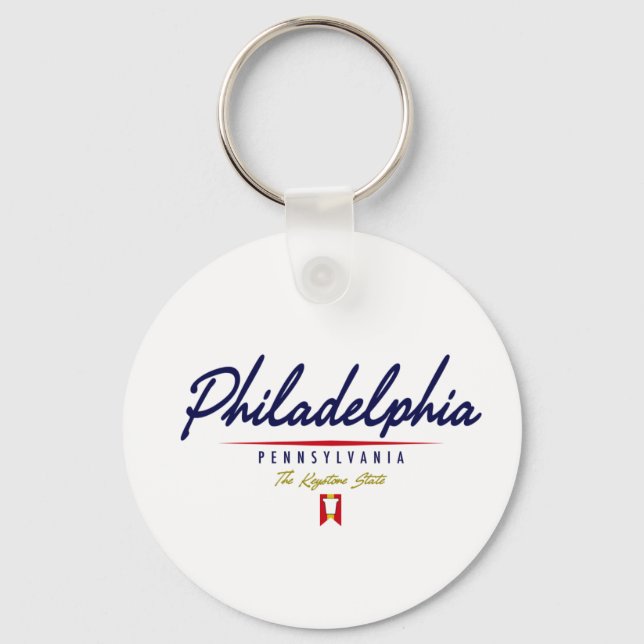 Philadelphia-skript Nyckelring (Framsida)