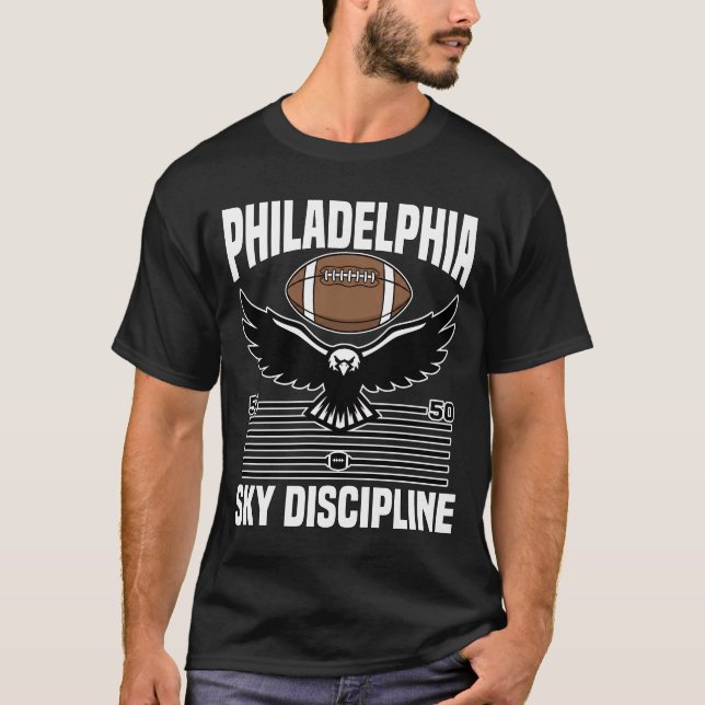 PHILADELPHIA SKY DISCIPLINE - PHILADELPHIA FOOTBAL T SHIRT (Framsida)