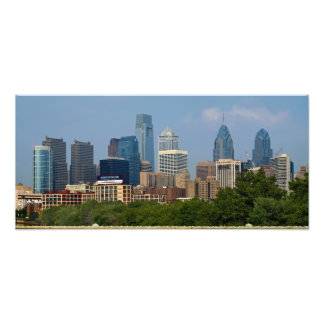 Philadelphia Skyline 10x22 PHOTO PRINT Fototryck