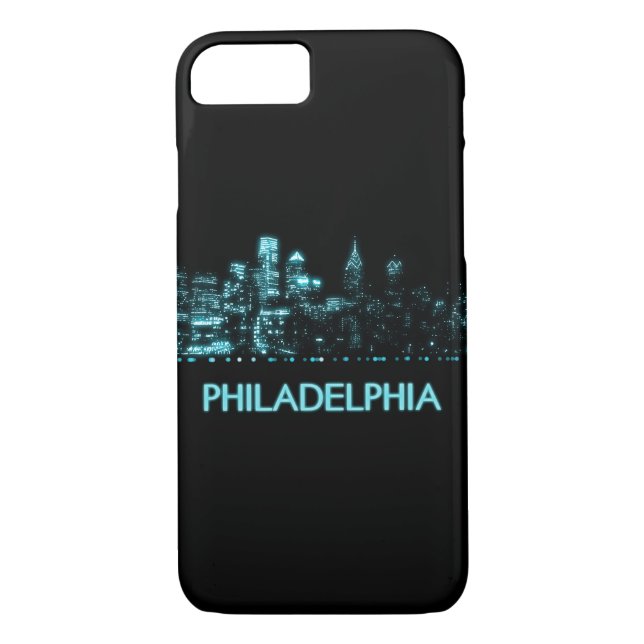 Philadelphia Skyline Case-Mate iPhone Skal (Baksida)