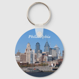 Philadelphia Skyline, Closeup Nyckelring
